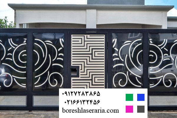 برش لیزری درب های فلزی درب باغ و ویلا