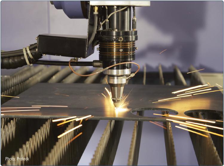 برش لیزر با استفاده از دستگاه cnc